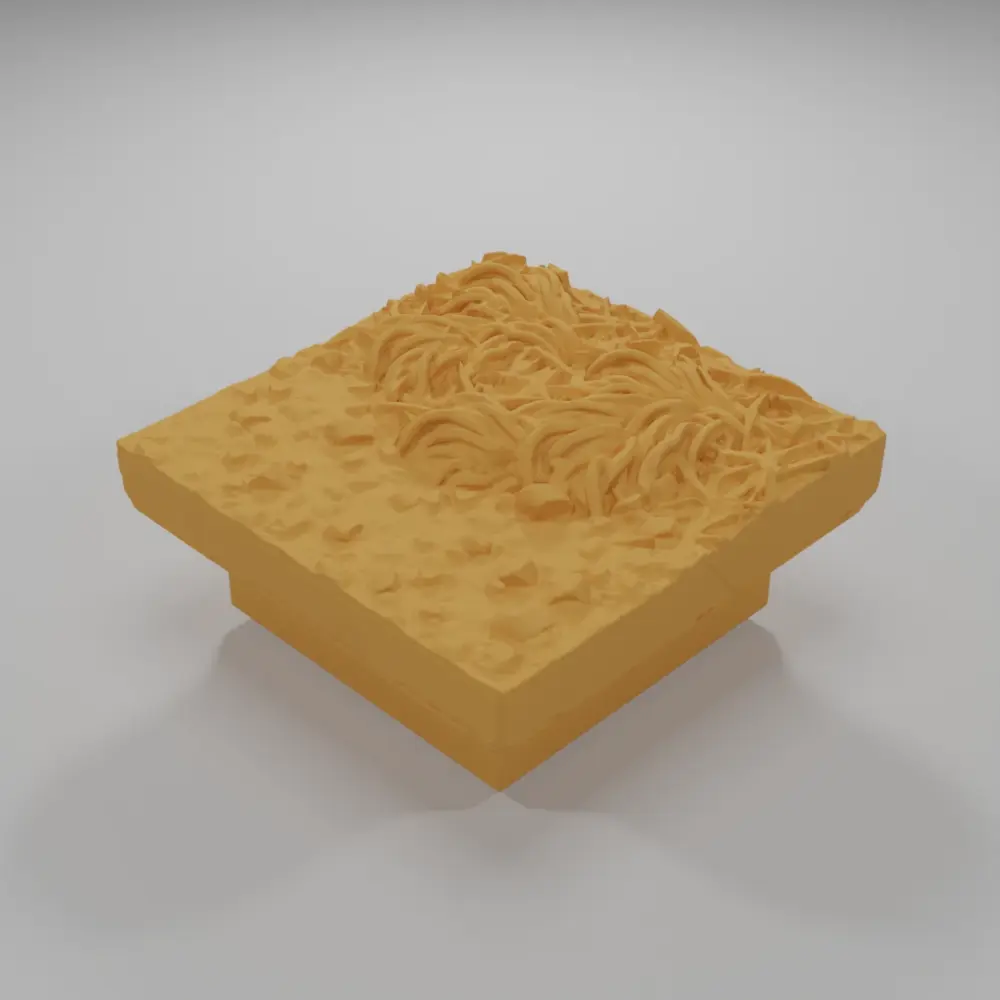 Dirt Ground Grass Straight 2 - Ramparts & Ruins - Dungeon Blocks