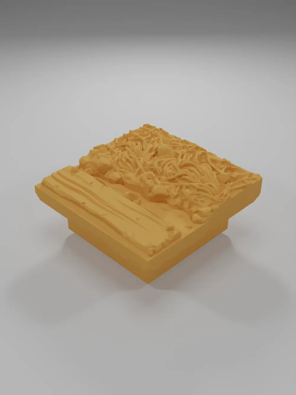 Water Straight Wooden Plank - Ramparts & Ruins - Dungeon Blocks