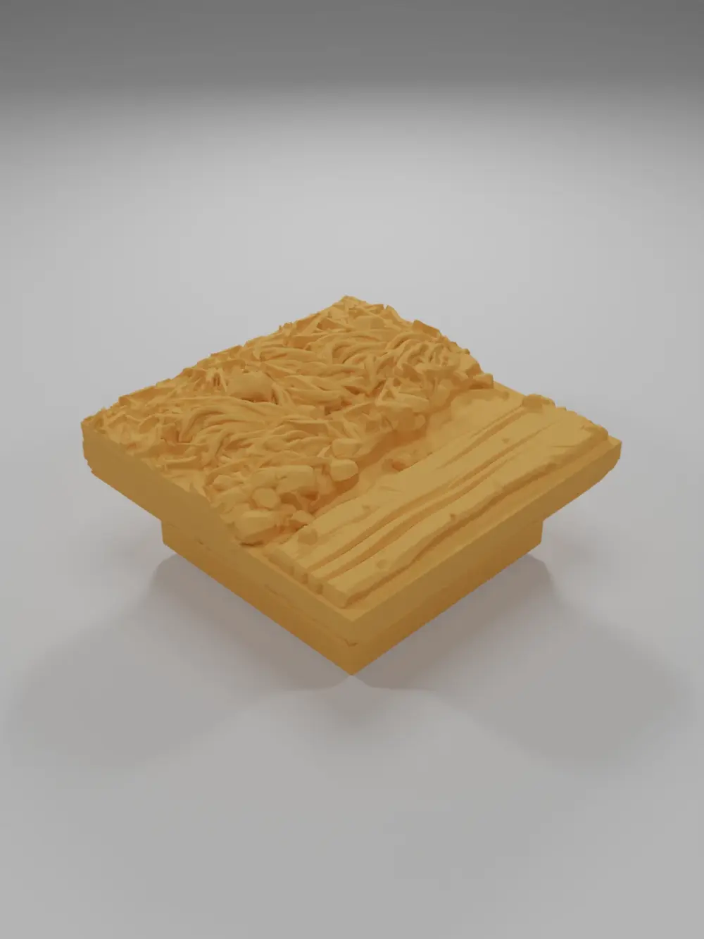 Water Straight Wooden Plank - Ramparts & Ruins - Dungeon Blocks