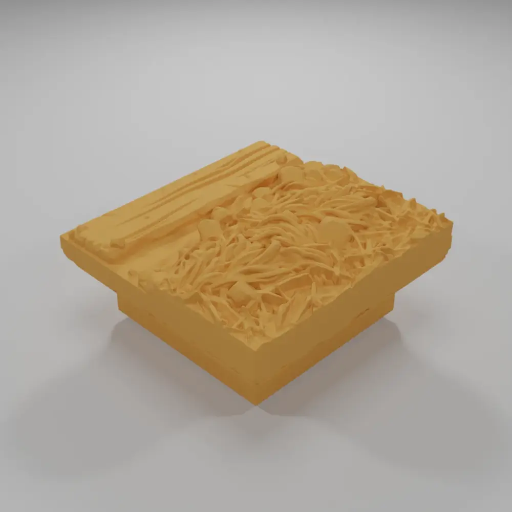 Water Straight Wooden Plank - Ramparts & Ruins - Dungeon Blocks