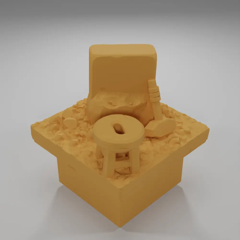 Carved Stone Block - Ramparts & Ruins - Dungeon Blocks