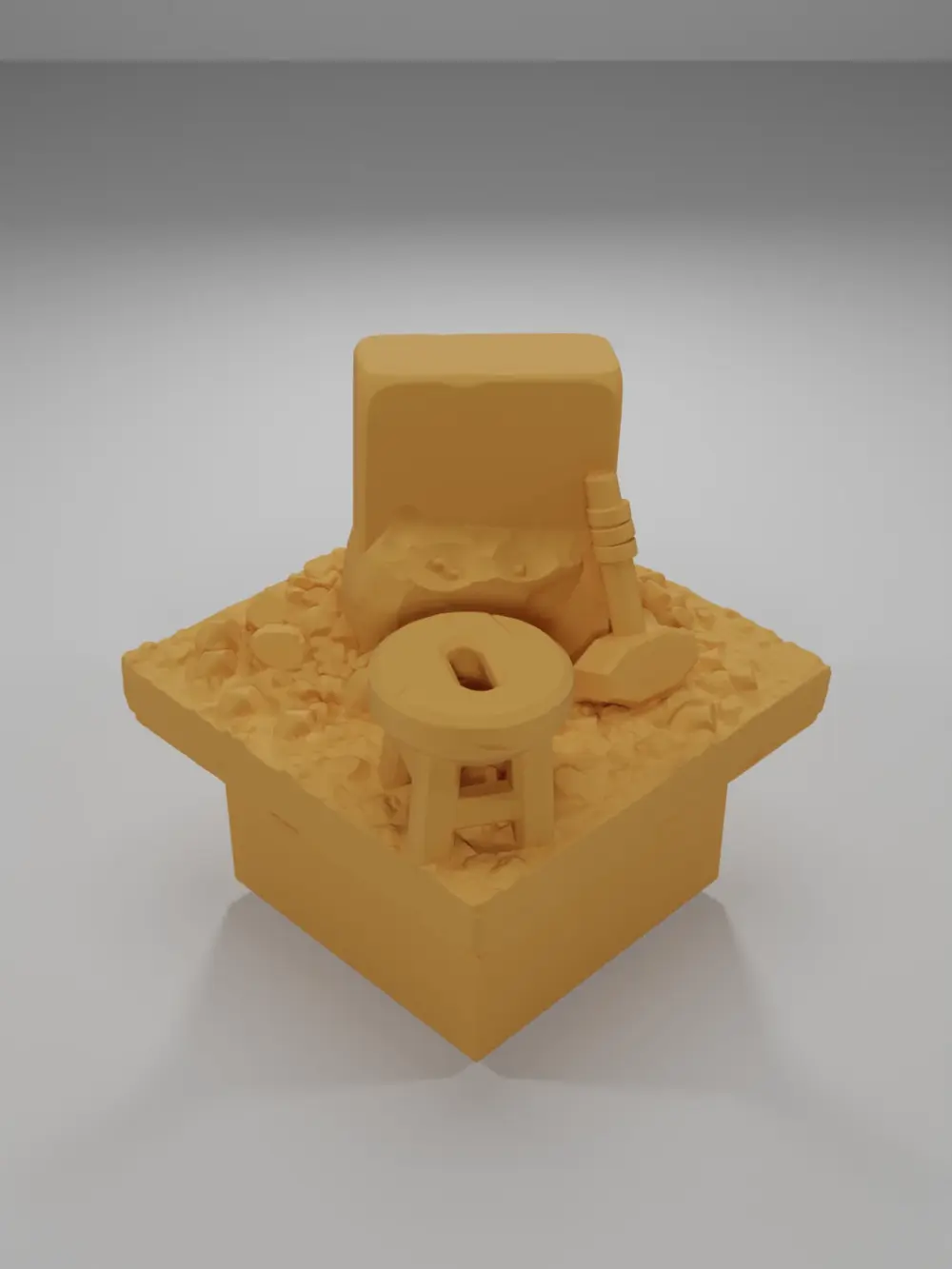 Carved Stone Block - Ramparts & Ruins - Dungeon Blocks