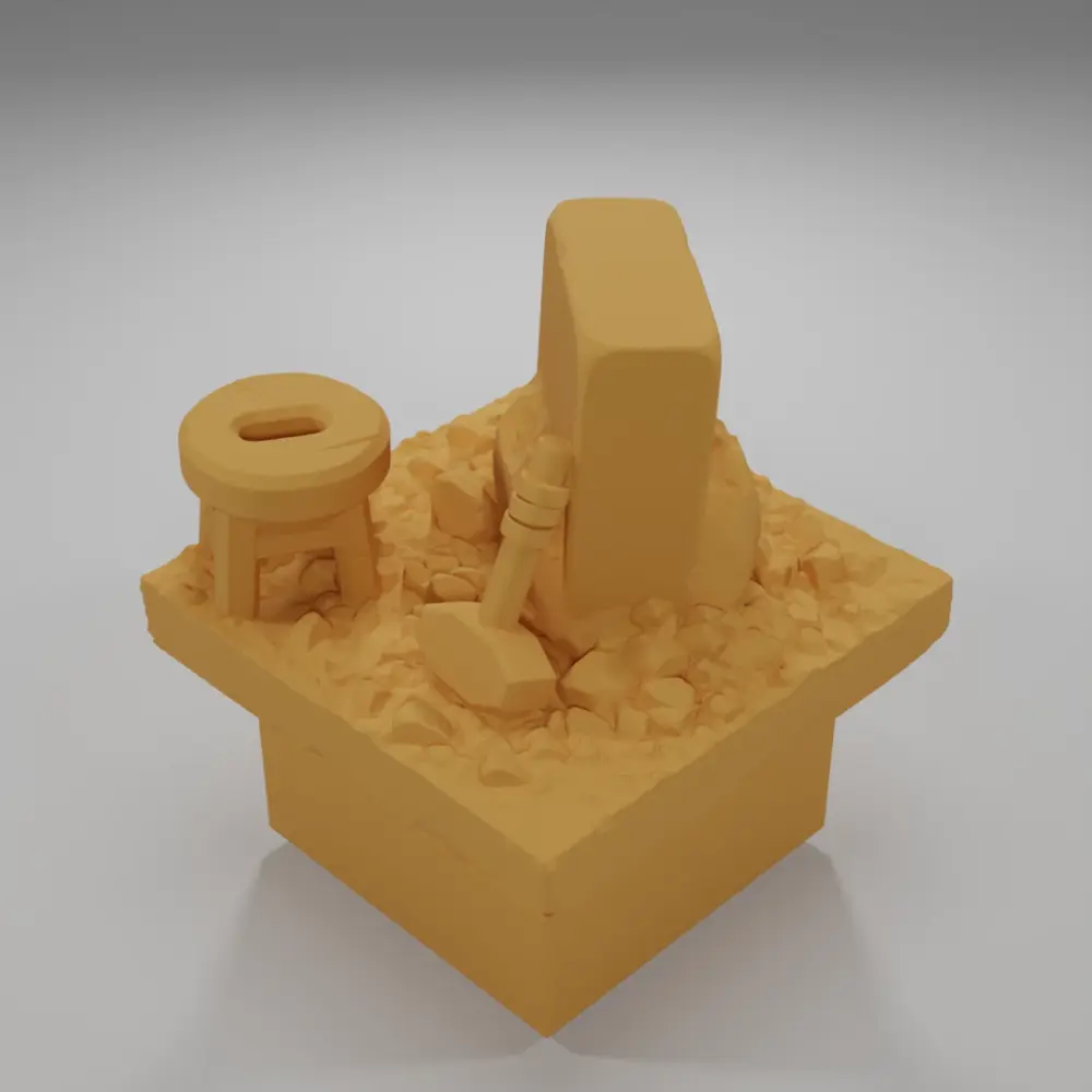 Carved Stone Block - Ramparts & Ruins - Dungeon Blocks