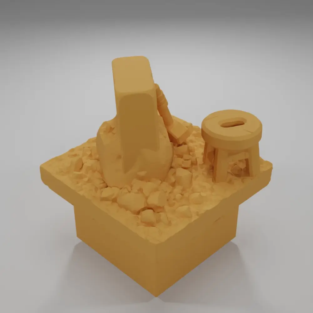Carved Stone Block - Ramparts & Ruins - Dungeon Blocks