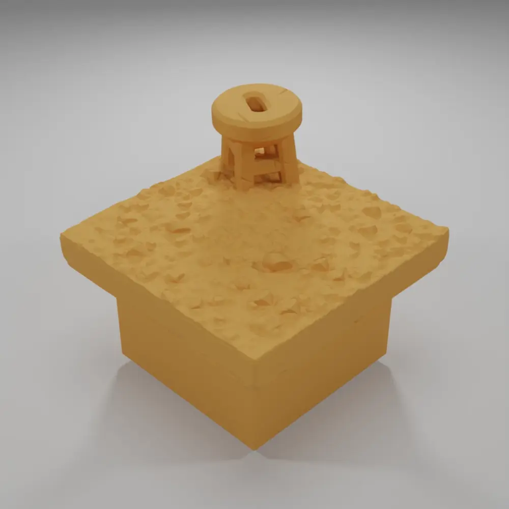 Stool - Ramparts & Ruins - Dungeon Blocks