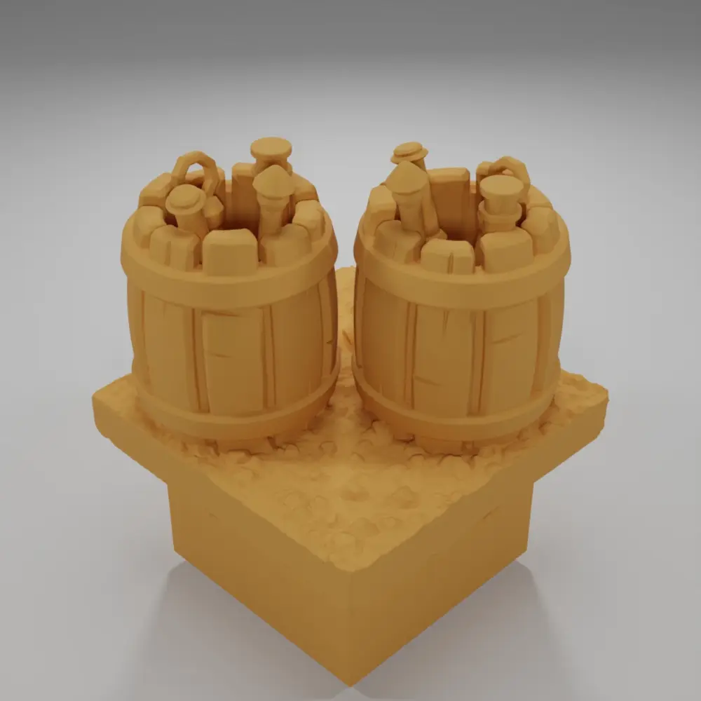 Barrels - Ramparts & Ruins - Dungeon Blocks