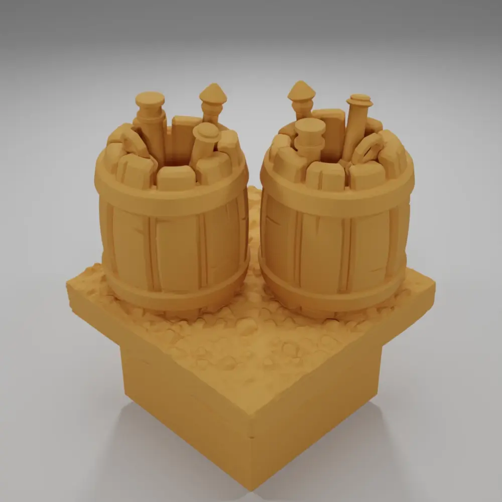 Barrels - Ramparts & Ruins - Dungeon Blocks
