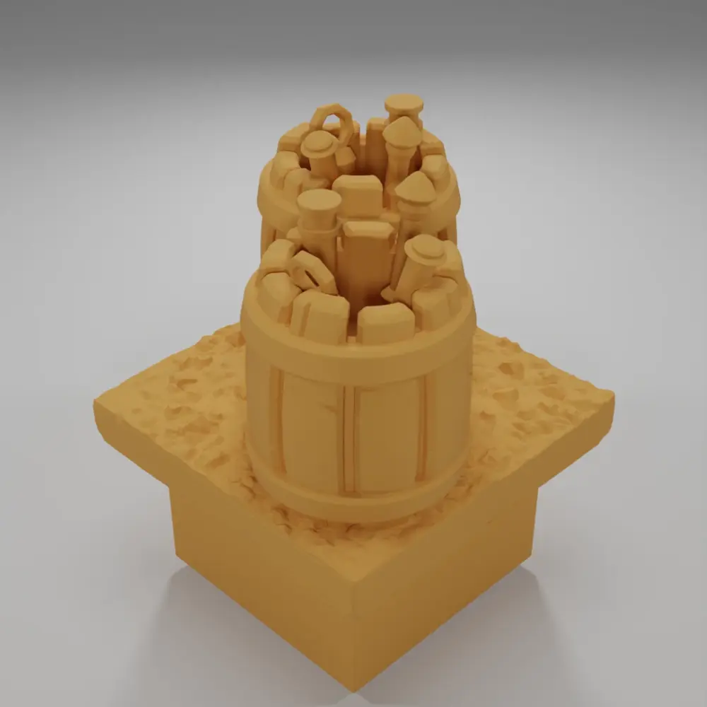 Barrels - Ramparts & Ruins - Dungeon Blocks