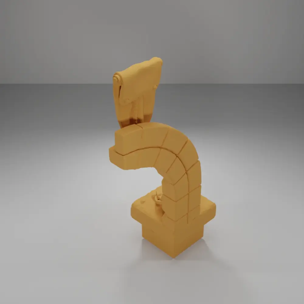 Entrance Arch Left Flag - Ramparts & Ruins - Dungeon Blocks