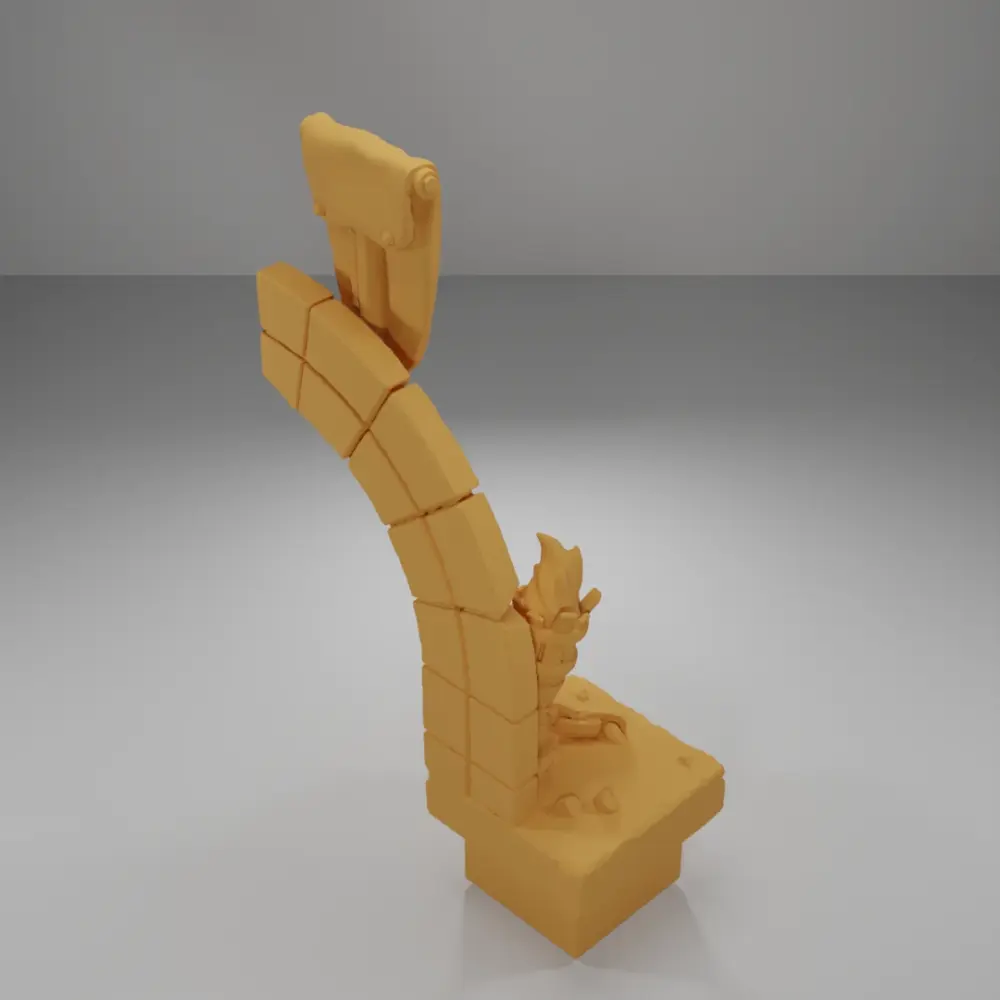 Entrance Arch Left Flag - Ramparts & Ruins - Dungeon Blocks