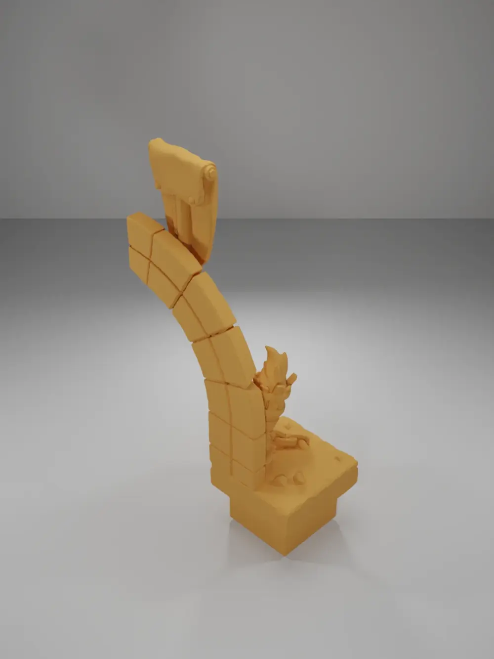 Entrance Arch Left Flag - Ramparts & Ruins - Dungeon Blocks