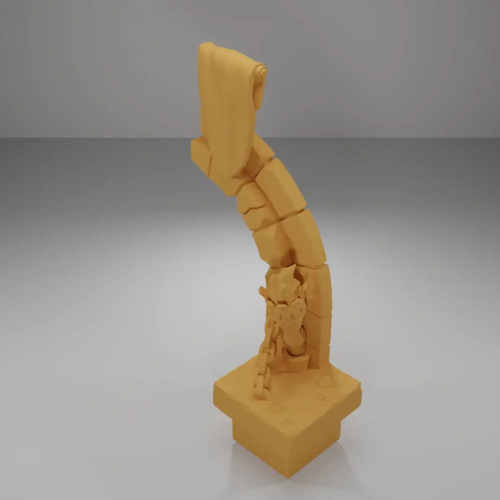 Entrance Arch Right Flag - Ramparts & Ruins - Dungeon Blocks