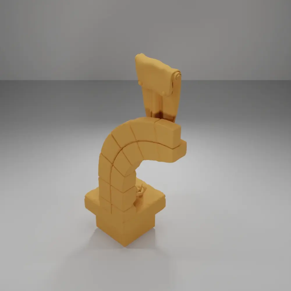 Entrance Arch Right Flag - Ramparts & Ruins - Dungeon Blocks