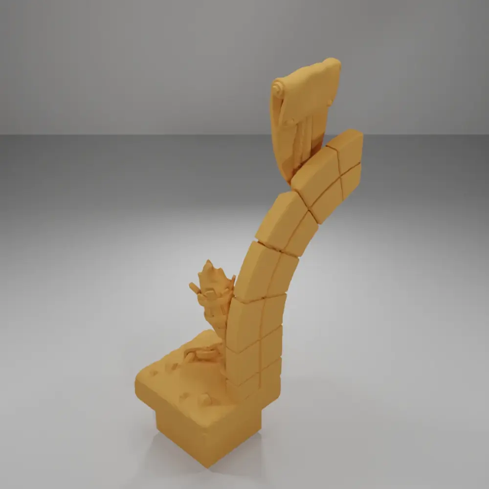 Entrance Arch Right Flag - Ramparts & Ruins - Dungeon Blocks