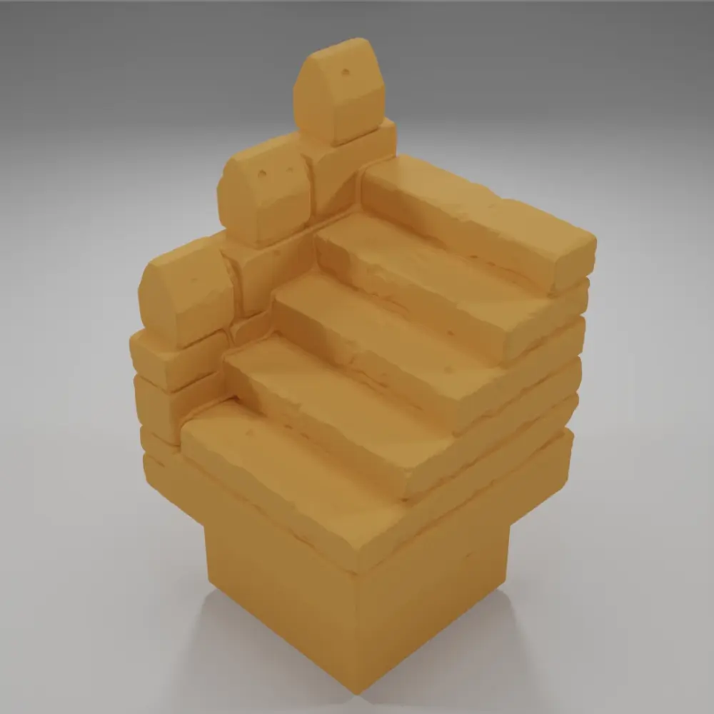 Stairs Left Border - Ramparts & Ruins - Dungeon Blocks