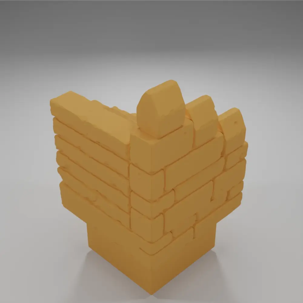Stairs Left Border - Ramparts & Ruins - Dungeon Blocks