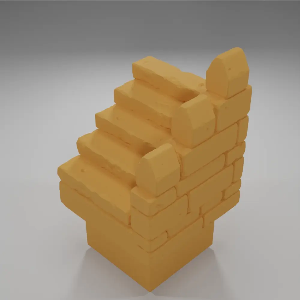 Stairs Right Border - Ramparts & Ruins - Dungeon Blocks