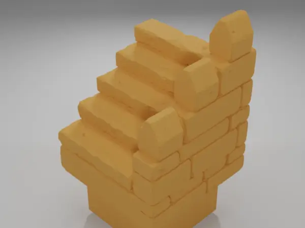 Thin Rampart Angle - Ramparts & Ruins - Dungeon Blocks