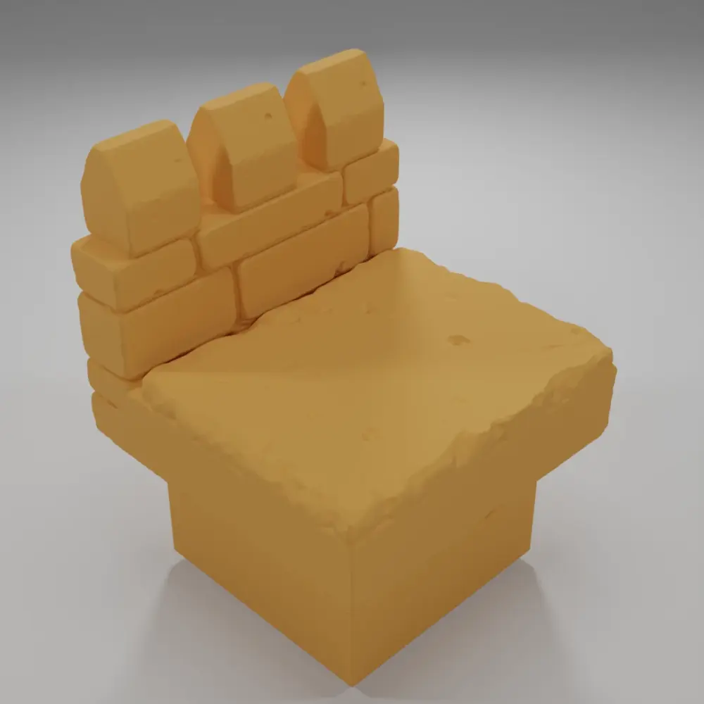 Rampart Straight - Ramparts & Ruins - Dungeon Blocks