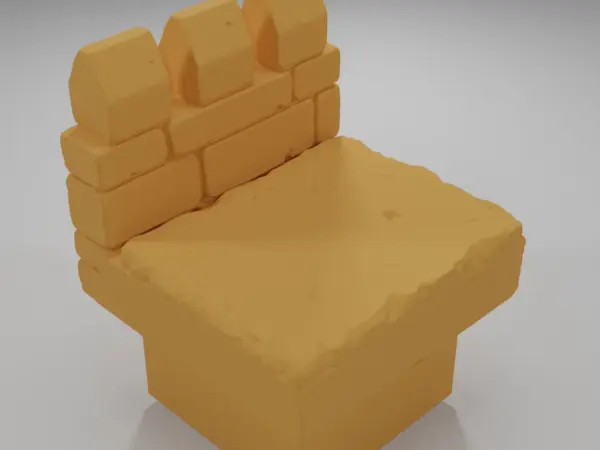 Thin Rampart Angle - Ramparts & Ruins - Dungeon Blocks