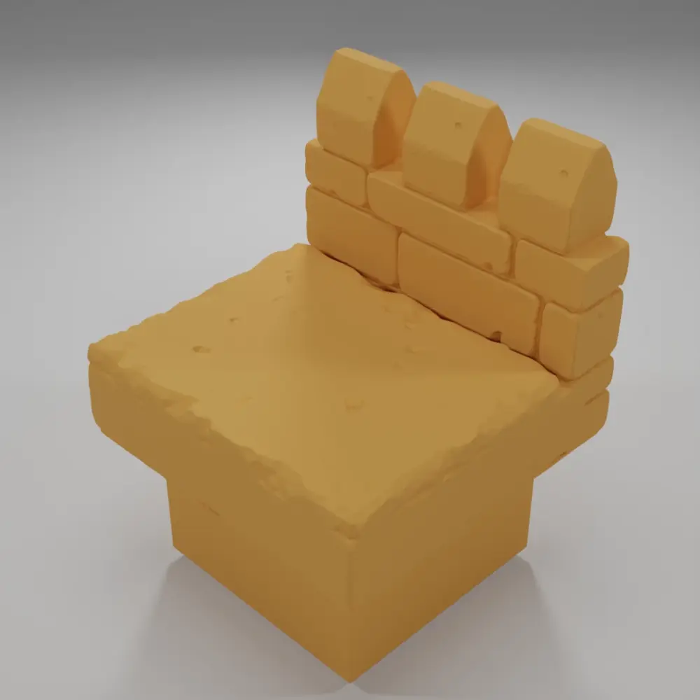 Rampart Straight - Ramparts & Ruins - Dungeon Blocks