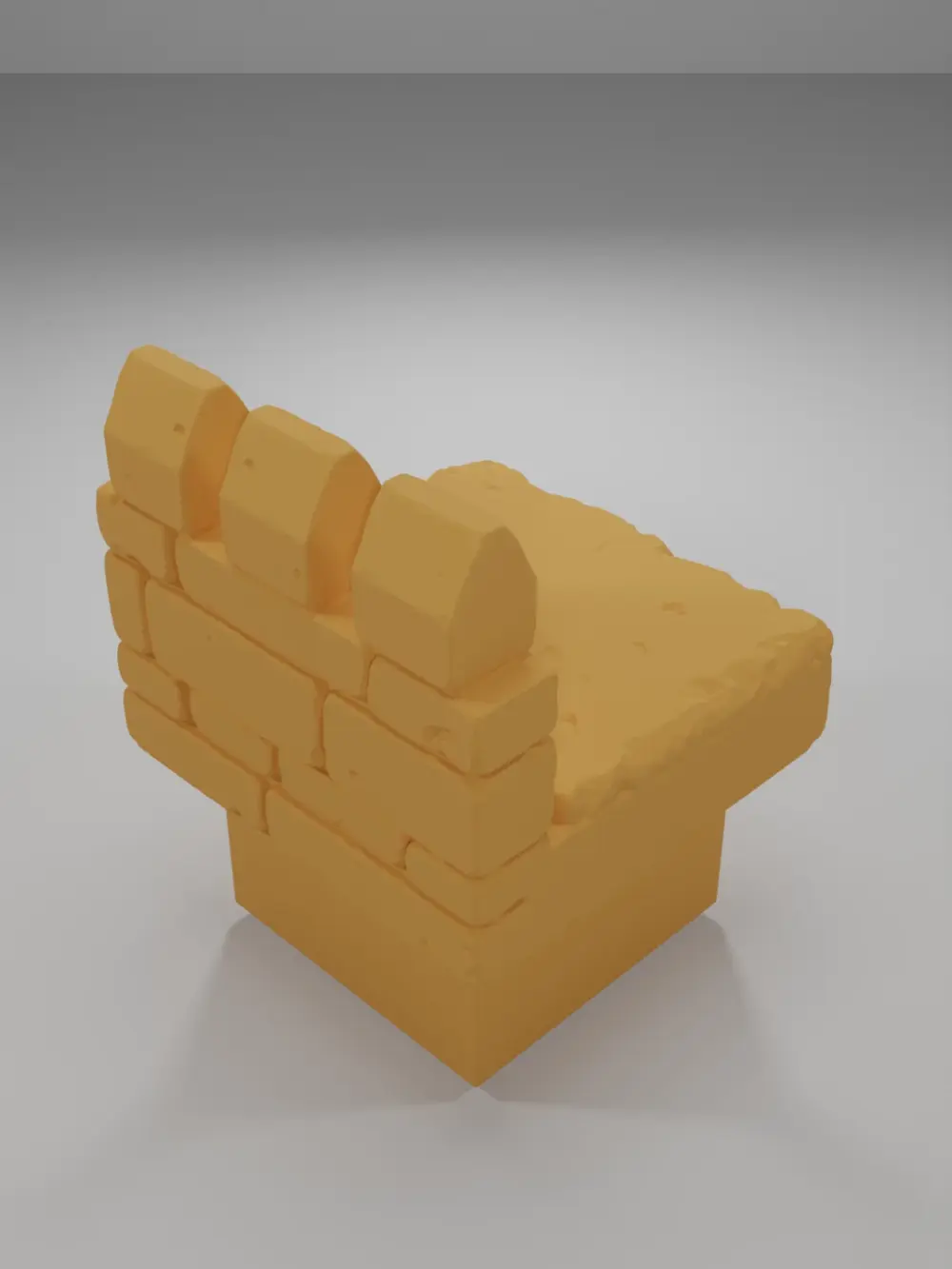 Rampart Straight - Ramparts & Ruins - Dungeon Blocks
