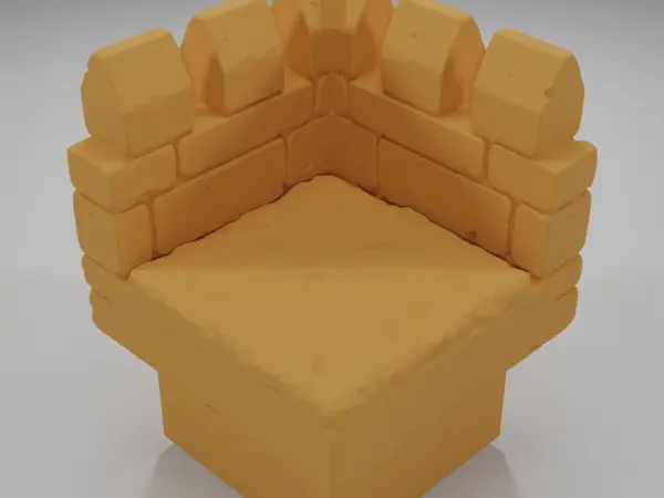 Thin Rampart Angle - Ramparts & Ruins - Dungeon Blocks
