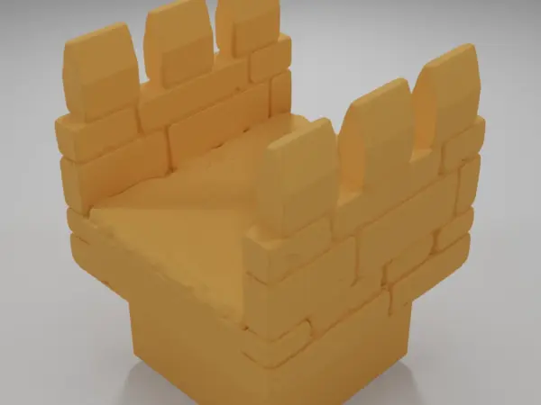 Thin Rampart Angle - Ramparts & Ruins - Dungeon Blocks
