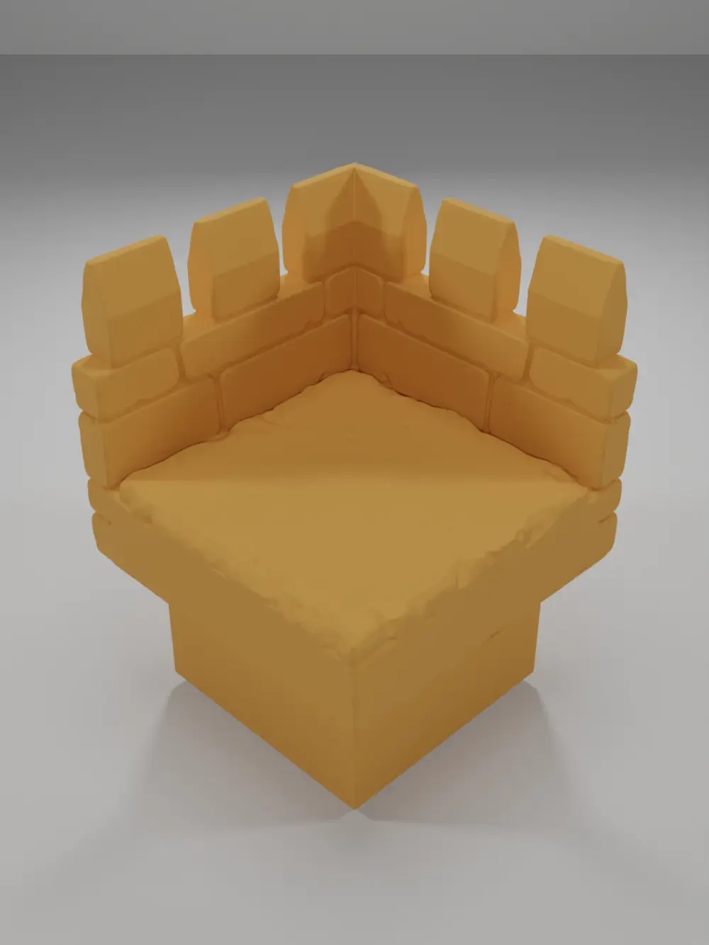 Thin Rampart Angle - Ramparts & Ruins - Dungeon Blocks