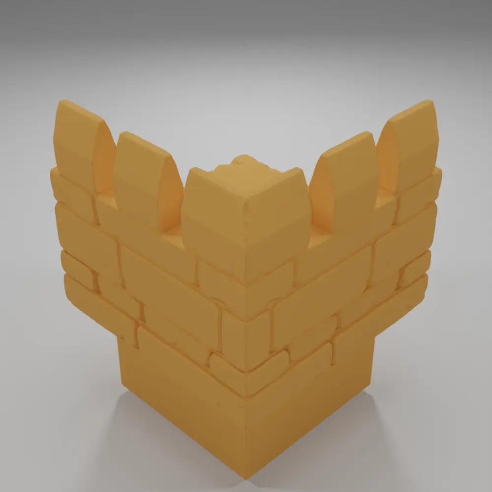 Thin Rampart Angle - Ramparts & Ruins - Dungeon Blocks