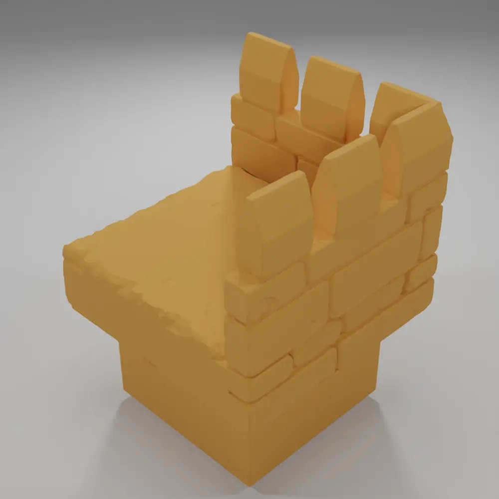 Thin Rampart Angle - Ramparts & Ruins - Dungeon Blocks