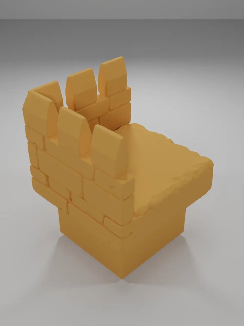 Thin Rampart Angle - Ramparts & Ruins - Dungeon Blocks