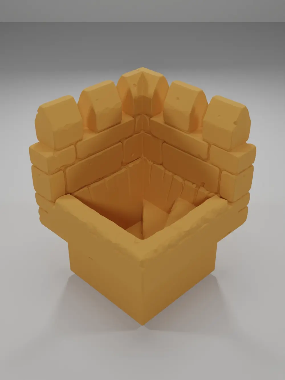 Rampart Angle Stairs Down - Ramparts & Ruins - Dungeon Blocks