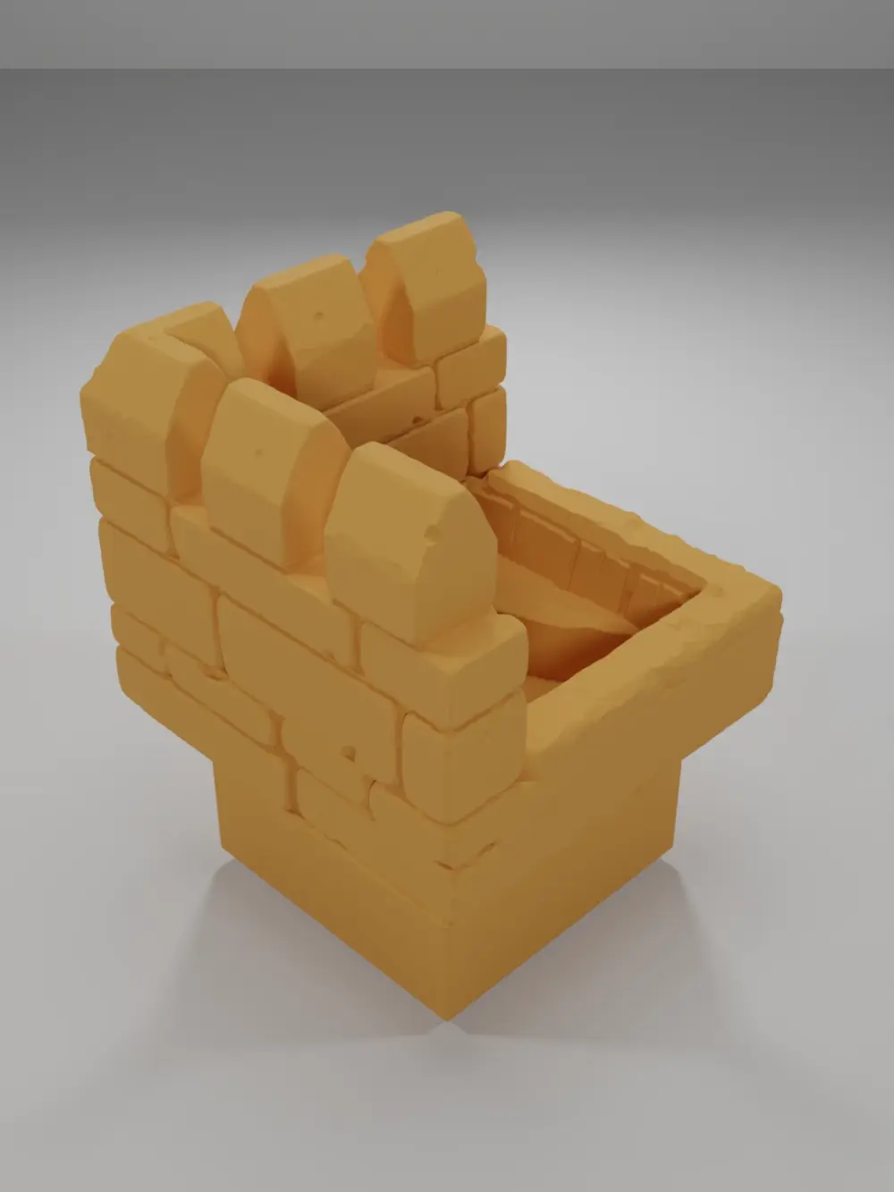 Rampart Angle Stairs Down - Ramparts & Ruins - Dungeon Blocks