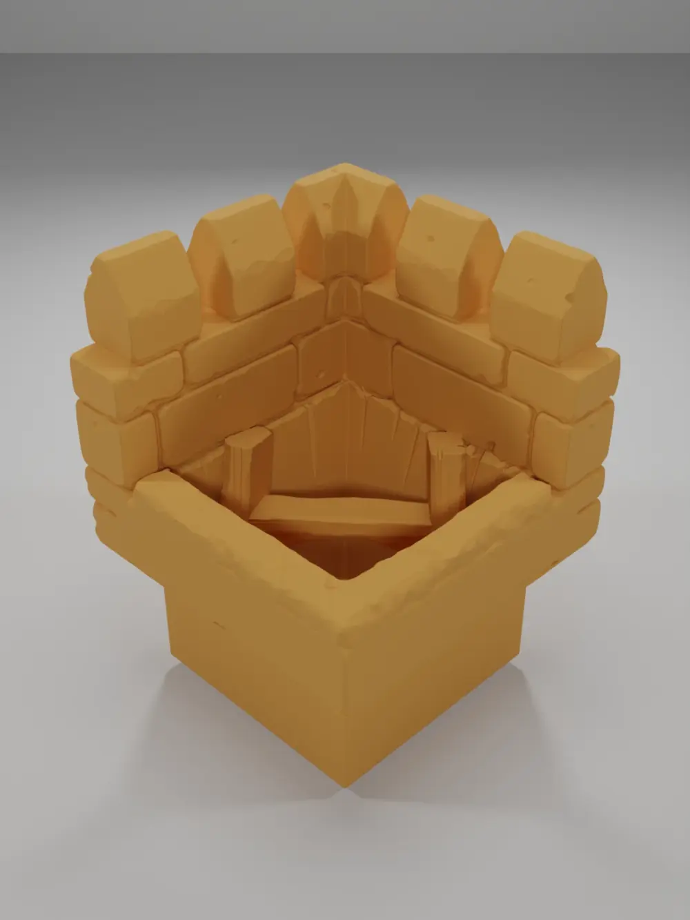 Rampart Angle Ladder Down - Ramparts & Ruins - Dungeon Blocks