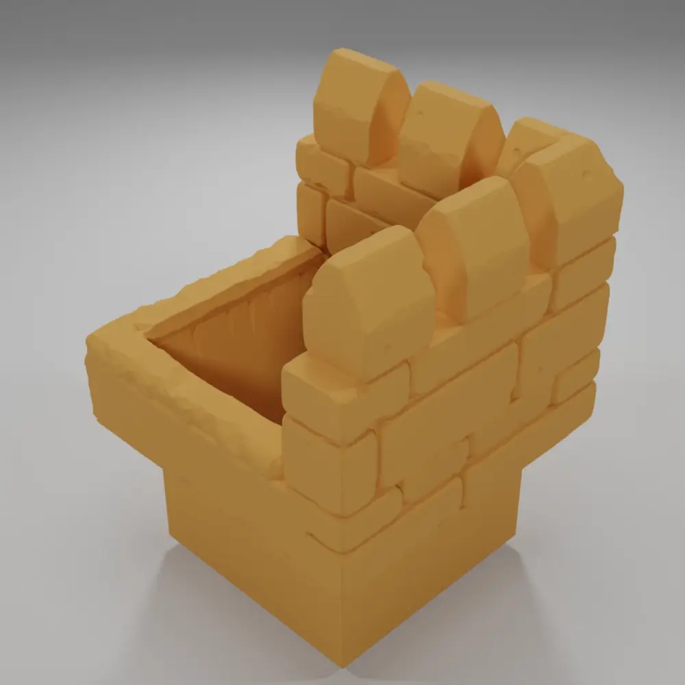 Rampart Angle Ladder Down - Ramparts & Ruins - Dungeon Blocks