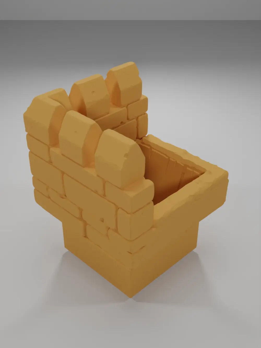 Rampart Angle Ladder Down - Ramparts & Ruins - Dungeon Blocks