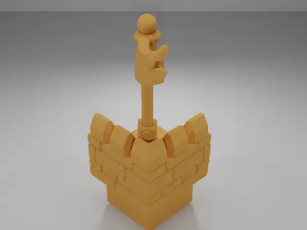 Tall Angle Stairs Down - Ramparts & Ruins - Dungeon Blocks