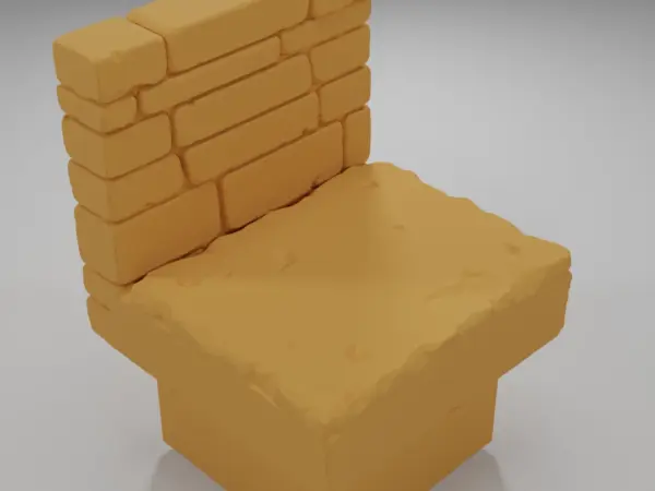 Tall Angle Stairs Down - Ramparts & Ruins - Dungeon Blocks