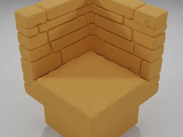 Tall Angle Stairs Down - Ramparts & Ruins - Dungeon Blocks
