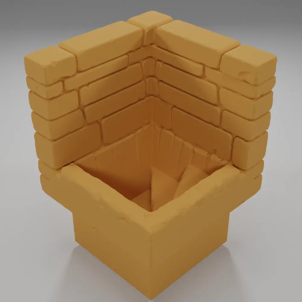 Angle Stairs Down - Ramparts & Ruins - Dungeon Blocks