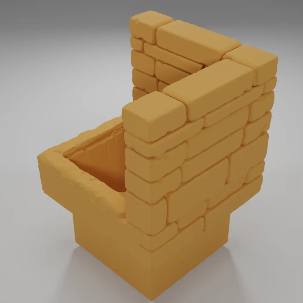 Angle Stairs Down - Ramparts & Ruins - Dungeon Blocks