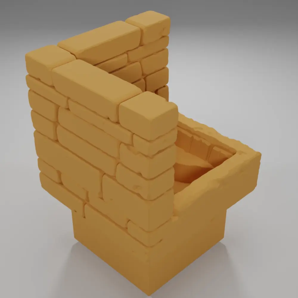 Angle Stairs Down - Ramparts & Ruins - Dungeon Blocks