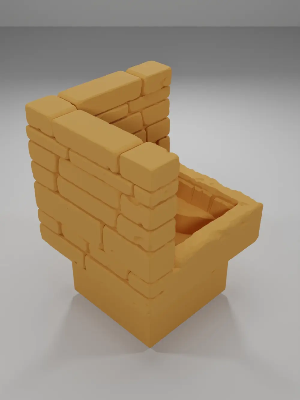 Angle Stairs Down - Ramparts & Ruins - Dungeon Blocks