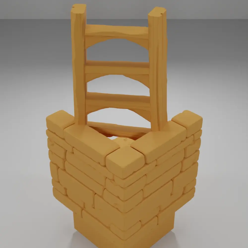 Angle Ladder - Ramparts & Ruins - Dungeon Blocks