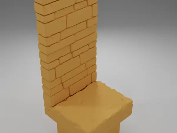 Tall Angle Stairs Down - Ramparts & Ruins - Dungeon Blocks