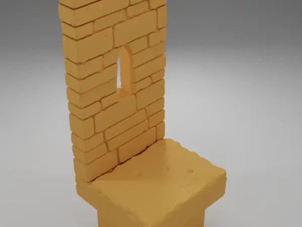 Tall Angle Stairs Down - Ramparts & Ruins - Dungeon Blocks