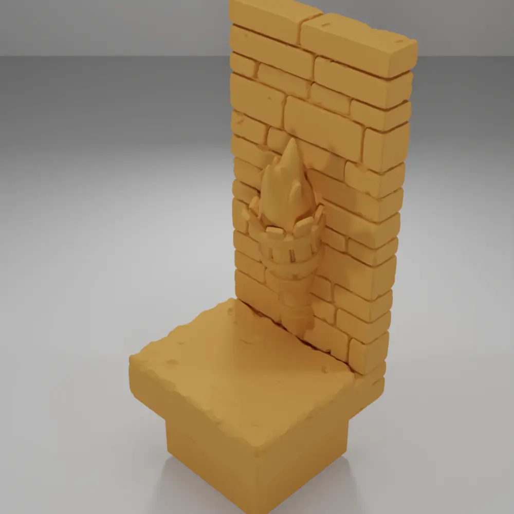 Tall Light Lit - Ramparts & Ruins - Dungeon Blocks