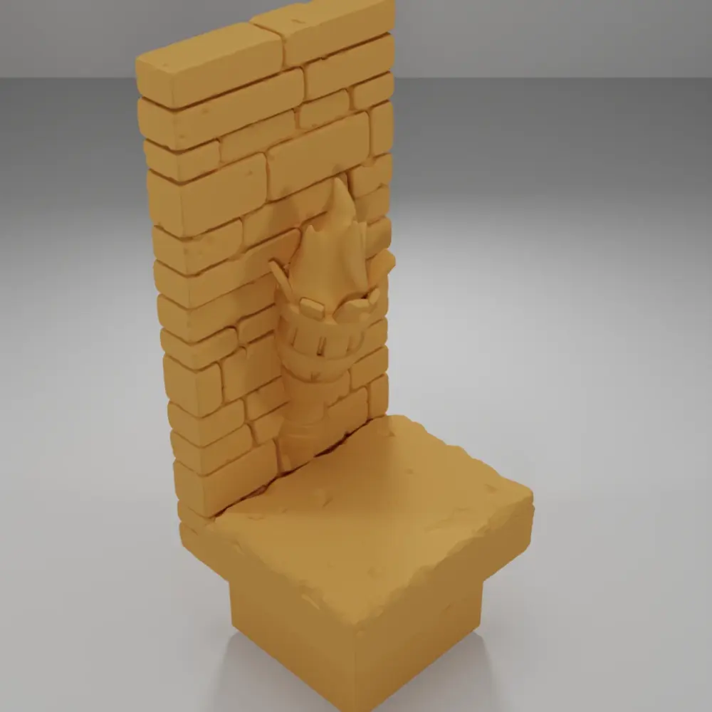 Tall Light Lit - Ramparts & Ruins - Dungeon Blocks