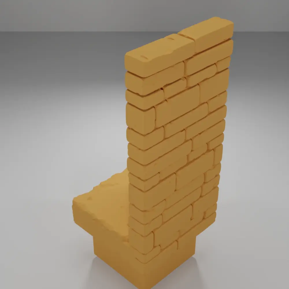 Tall Light Lit - Ramparts & Ruins - Dungeon Blocks